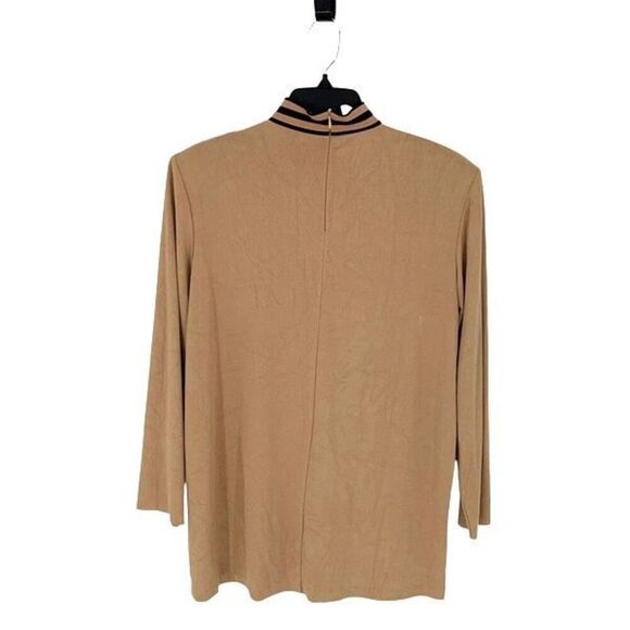 Lew‎ Magram stretchy quintessential 70's tunic top tan size medium - Picture 4 of 8